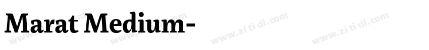Marat Medium字体转换